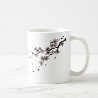 Japanese Samurai × Sakura Ink Art Koffiemok