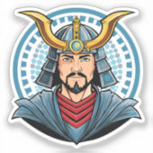 Japanese samurai sticker (Voorkant)