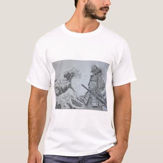 Japanese　Samurai&ukiyoe Men's T-shirt (Voorkant)