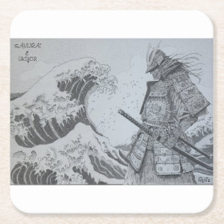Japanese samurai&ukiyoe original art kartonnen onderzetters