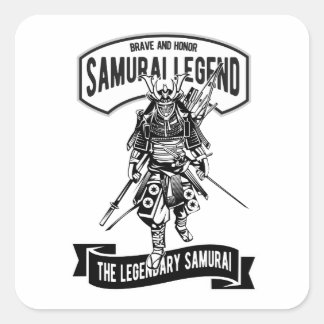 Japanese "Samurai" Vierkante Sticker