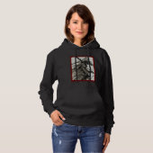 Japanese Samurai Vintage Fighter Retro Hoodie (Voorkant volledig)