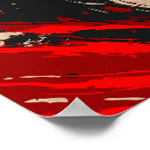 Japanese Samurai Warrior Ink Wash Poster (Hoek)