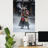 Japanese Samurai Warrior Poster (Thuiskantoor)