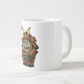 Japanese Samurai Warrior Red Armor Cartoon Art Grote Koffiekop (Voorkant rechts)