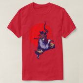 Japanese Samurai Warrior With Sword And Bushido Co T-shirt (Design voorkant)