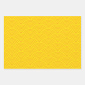 Japanese Seigaiha Wave | Orange and Yellow Inpakpapier Vel (Voorkant 3)