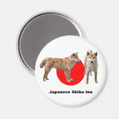 Japanese Shiba Inu Magneet (Voorkant / Achterkant)