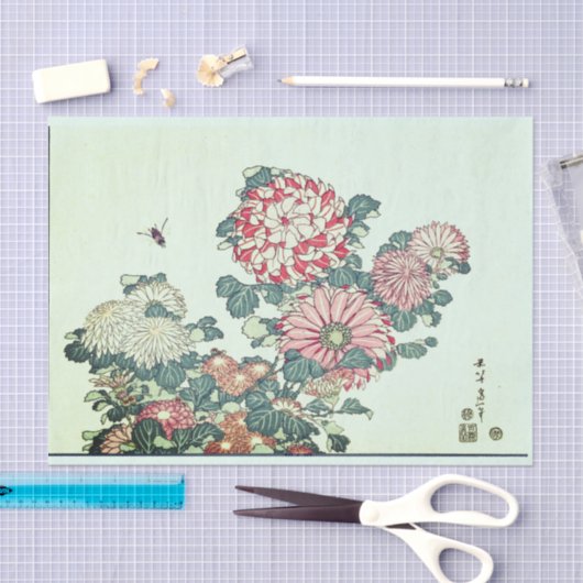 JAPANESE STROOMAFDRUKKING MET BEENTSTE papieren Tissuepapier (Craft)