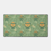 Japanese Style Orange Ninja Repeating Bureaumat (Voorkant)