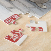 Japanese Summer Festival: Cute Kittens at Night Ma Legpuzzel (Zijkant)