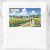 Japanese Summer Sunflower Sticker (Tas)