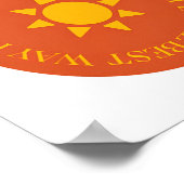 Japanese Sunset Beach Art Print Retro Coastal (Hoek)