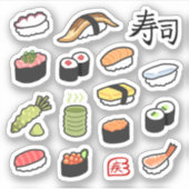 Japanese Sushi 🍣  Sticker (Voorkant)