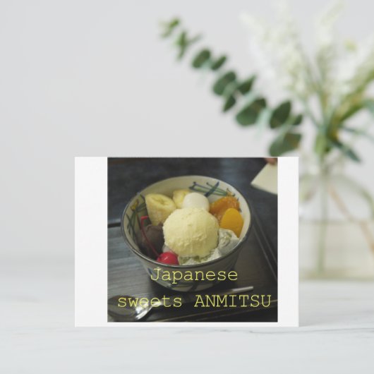 JAPANESE SWEETS ANMITSU BRIEFKAART (Staand voorkant)
