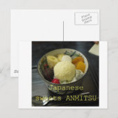 JAPANESE SWEETS ANMITSU BRIEFKAART (Voorkant / Achterkant)