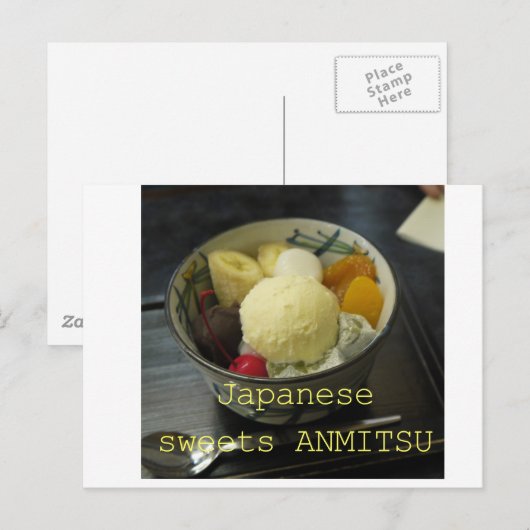 JAPANESE SWEETS ANMITSU BRIEFKAART (Voorkant / Achterkant)