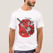 Japanese Sword & Cherry Blossom T-shirt (Voorkant)