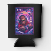 Japanese Synthwave Sci Fi UFO Bigfoot Cool Gamer Blikjeskoeler (Voorkant)