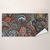 Japanese tattoo art badhanddoek (Badhanddoek)