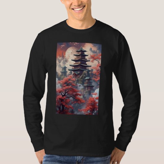 Japanese Temple Shrine Spirituality T-shirt (Voorkant)