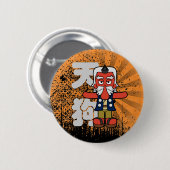 Japanese Tengu Yokai Ronde Button 5,7 Cm (Voorkant /achterkant)