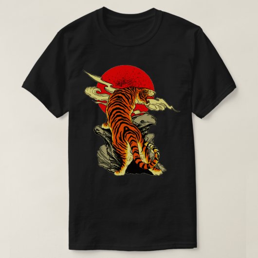 Japanese Tiger Tattoo Art Premium  T-shirt (Design voorkant)