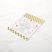 Japanese Touch Bridal Folie Feestdagen Briefkaart (Gedraaid)