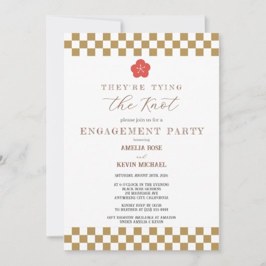 Japanese Touch Bridal Kaart (Voorkant)