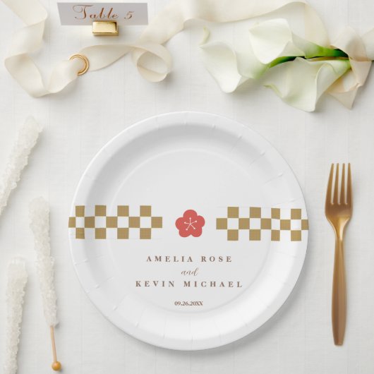 Japanese Touch Bridal Papieren Bordje (Huwelijk)