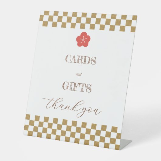 Japanese Touch Bridal Reclamebord Met Voetstuk (Voorkant)