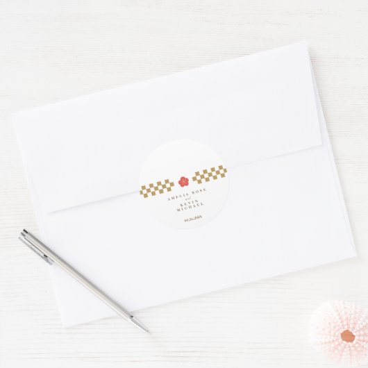 Japanese Touch Bridal Ronde Sticker (Envelop)
