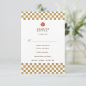 Japanese Touch Bridal RSVP Kaartje (Staand voorkant)