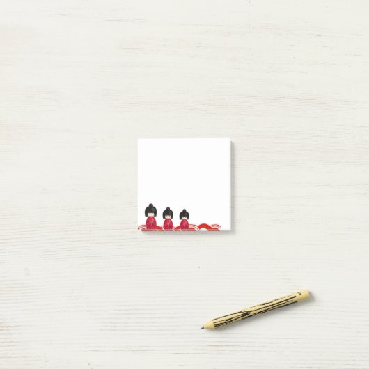 Japanese Traditional Beautiful Post-it® Notes (Op bureau)