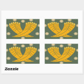 Japanese traditional pattern - CHOJI Rechthoekige Sticker (Vel)