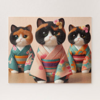 Japanese　Traditional　Vintage　cat Legpuzzel