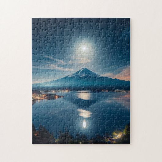 Japanese Traditional Vintage fujiyama Legpuzzel (Verticaal)