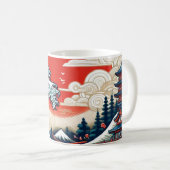 Japanese Traditional Vintage Koffiemok (Voorkant rechts)