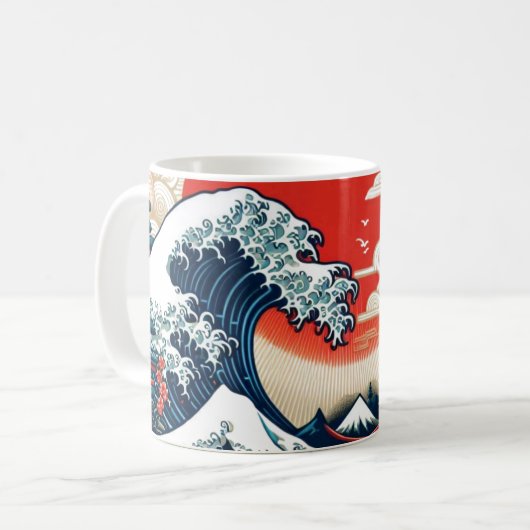 Japanese Traditional Vintage Koffiemok (Voorkant links)