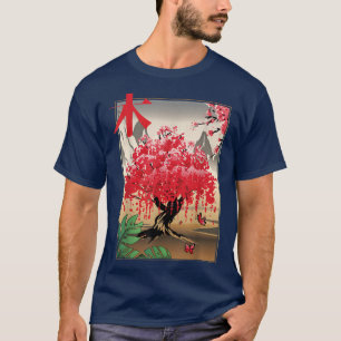 Japanese tree I Tradition Japan I Retro Sakura T-shirt