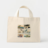 Japanese Ukiyo-e Inspired Design with Hokusai's Mini Tote Bag (Voorkant)