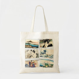 Japanese Ukiyo-e Inspired Design with Hokusai's Tote Bag