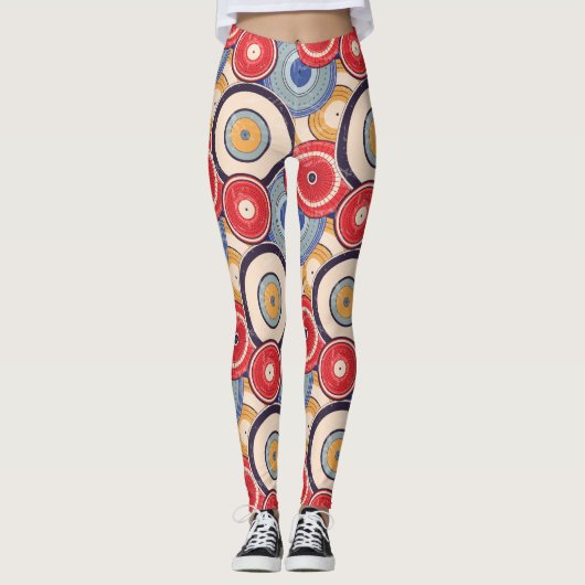 Japanese Umbrellas Leggings (Voorkant)