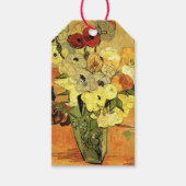 Japanese Vase, Roses, Anemones by Vincent van Gogh Cadeaulabel (Voorkant)