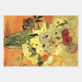 Japanese Vase, Roses, Anemones by Vincent van Gogh Inpakpapier Vel (Voorkant 2)