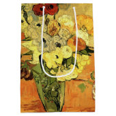 Japanese Vase, Roses, Anemones by Vincent van Gogh Medium Cadeauzakje (Achterkant)