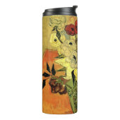 Japanese Vase, Roses, Anemones by Vincent van Gogh Thermosbeker (Gedraaid links)