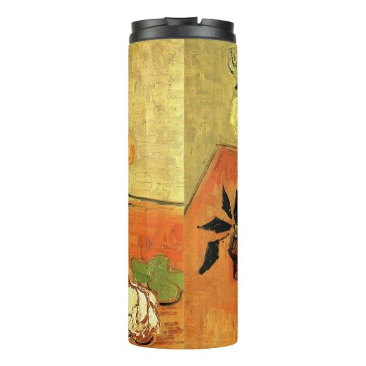 Japanese Vase, Roses, Anemones by Vincent van Gogh Thermosbeker (Achterkant)