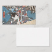 Japanese vintage ukiyo-e geisha visitekaartje (Voorkant / Achterkant)