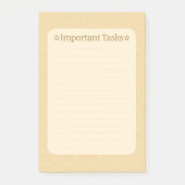 Japanese Wave Pattern- Important Task Post-it® Notes (Voorkant)